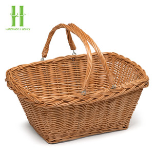 Natural Storage <b>Basket</b> Home Decorative <b>Basket</b> Outdoor Picnic <b>Basket</b>, Laundry <b>Basket</b>, Folding Storage Box jiahao From Vietnam - Product Image 3