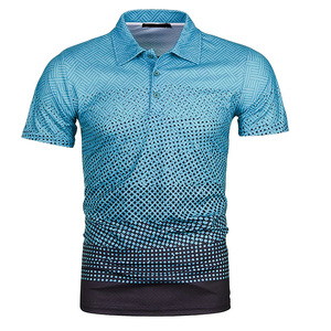 Le plus récent design hommes portent des polos élégants respirants coton grande taille polos pour hommes - Product Image 3