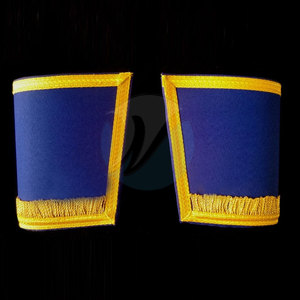 Fourniture directe d'usine en stock Pakistan-Made couleur unie manchettes maçonniques broderie artisanat et point de croix et couture - Product Image 5