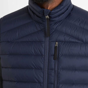 Gilets matelassés d'extérieur pour hommes, sans manches, fermeture éclair sur le devant, poche, gilet matelassé chaud d'hiver coupe-vent avec poche - Product Image 5