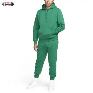 ชุดฝึกซ้อมของผู้ชายกางเกงวิ่งผ้าฟลีซผ้าฝ้าย100% มีฮู้ดเชือกผูกโลโก้ตามสั่งระบายอากาศ - Product Image 1