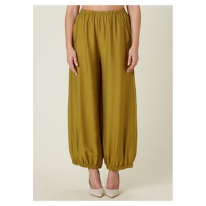 Made in Italy Summer <b>Viscose</b> Woman's Loose <b>Trousers</b> with Pockets Elasticized Different Colors Available - Product Image 2