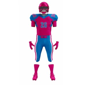 Vêtements de sport en gros personnalisés, équipe, polyester, haute qualité, respirant, grande taille, unisexe, ensembles d'uniformes de football américain, livraison rapide - Product Image 2