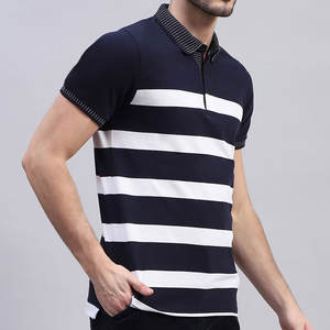 Ligero 100% algodón para hombre para Polo Camiseta cómoda de secado rápido High Street ropa al aire libre respetuoso con el medio ambiente patrón sólido Jersey - Product Image 3