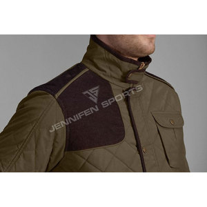 Vestes de chasse pour hommes personnalisables OEM, respirantes, en toile 100% coton, avec logo de marque personnalisé et fermeture à boutons - Product Image 2