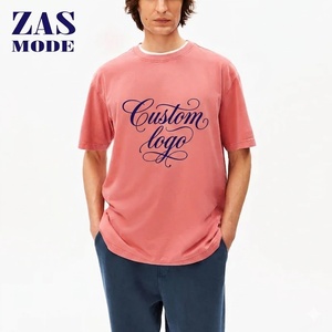 Camiseta Extra Grande de Algodón 100% Orgánico para Hombre, Cuello Redondo, 320 g/m², Estilo Urbano, Logotipo Personalizado - Product Image 1