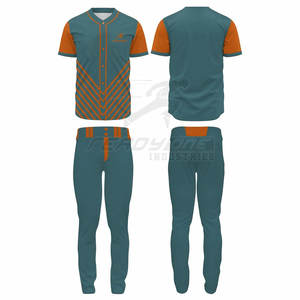 Jersey de béisbol con botones tradicional para partidos de liga de verano, uniforme transpirable con logotipo de equipo bordado - Product Image 5