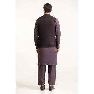 เสื้อกั๊กผู้ชายทรงเข้ารูป ไซส์ใหญ่ ตกแต่งกระดุม สามารถปรับแต่งได้ ผลิตจากผ้าแคนวาส โพลีเอสเตอร์ และผ้าถัก รุ่น WC-PD24-064 - Product Image 4