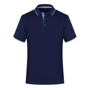 OEM T-shirts de golf à col polo en tricot à boutons pour hommes, t-shirt personnalisé en coton vierge pour hommes, pull décontracté à coupe ajustée, tricoté - Product Image 6
