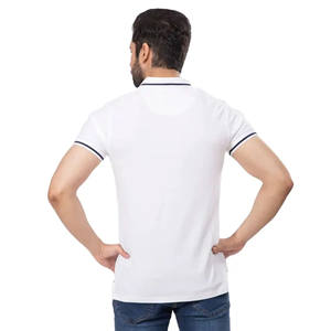 Nouveauté Polo à manches courtes de haute qualité pour hommes avec broderie de couleur blanche Logo personnalisé T-shirt tendance pour l'été - Product Image 2