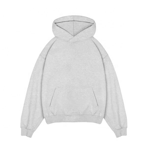 OEM personnalisé 2024 hiver tendance coton lourd hommes sweat à capuche qualité brodé surdimensionné polaire imprimé avec logo personnalisé - Product Image 1