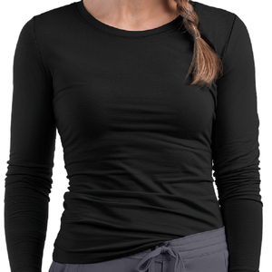 Broderie impression mode à manches longues sous gommages T-Shirt à manches longues femmes médicales soins infirmiers médicaux sous chemises accessoires - Product Image 1