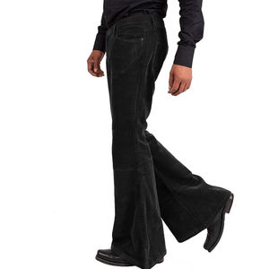 กางเกงวอร์มทรงหลวมสำหรับผู้ชายกางเกงขาบานสตรีทแวร์ทรงหลวมโลโก้ออกแบบได้ตามต้องการ - Product Image 6