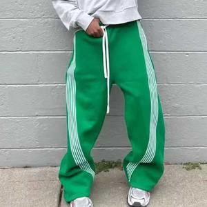 Pantalon de jogging d'usine à logo personnalisé pour hommes Pantalon de survêtement léger à taille élastique et surdimensionné avec jambes larges Style décontracté - Product Image 4