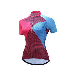 Maillot de cyclisme pour femmes Full Zipper Breathable Quick Dry Custom Breathable Blank Cycling Jersey - Product Image 3