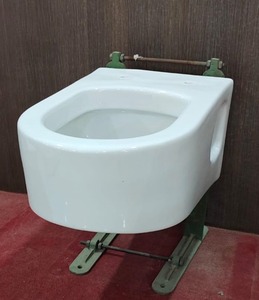 สุขภัณฑ์ห้องน้ําแขวนผนังราคาถูกห้องน้ําห้องสุขาขายที่นั่งสีขาวเซรามิกชั้นบรรจุเวลารูปแบบกราฟิก GUA - Product Image 4