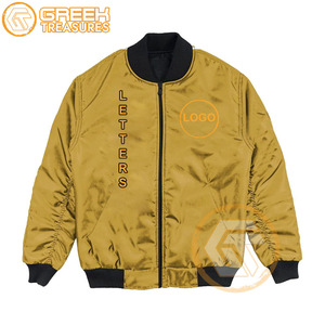 Chaqueta universitaria personalizada de satén alfa bordada y acolchada, de alta calidad, transpirable, para otoño, estilo griego Phi, para hombres, con botones. - Product Image 4