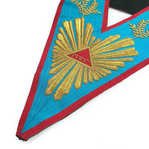 Colliers maçonniques à chaîne Grande Loge maçonnique Regalia Blue Lodge Officier Colliers à chaîne en métal avec bijoux Ronpex de qualité supérieure - Product Image 2