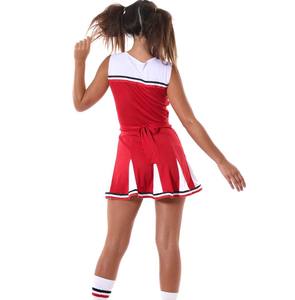 Uniforme de Animadoras a la Moda 2025, Conjunto de Dos Piezas para Niñas, Top y Falda, Leotardo de Nailon, Diseño Personalizado OEM ODM Deportivo - Product Image 1