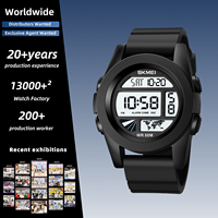 SKMEI Herrenuhren 1906 Sport Digital Chronograph Uhr 5Bar Wasserdicht Langlebiges Armband LED-Alarm SKMEI LOGO