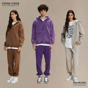 Vente en gros de sweats à capuche unisexes 300 GSM Premium Sweatshirts lourds Prix d'usine Sweats à capuche chauds doux et confortables - Product Image 4