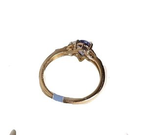 Anillo de mujer Piedra preciosa de tanzanita natural Piedra natal de Diciembre Boda Minimal Navidad Joyería hecha a mano Anillo de plata esterlina 925 - Product Image 3