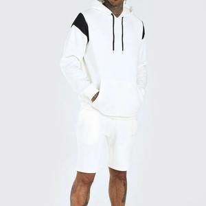 Hoodies Shorts Ensembles Sweat À Capuche D'été Avec Shorts Assortis Pour Hommes Tenues Solides Deux Pièces Vêtements Hoodies Biker Ensembles Courts - Product Image 1