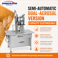 Ligne d'emballage semi-automatique et entièrement automatique pour le remplissage, le sertissage des valves BOV et le test de fuite des aérosols