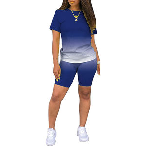 Ensemble de vêtements 2 pièces pour femme, tenue décontractée, pantalon, jogging, survêtement avec design personnalisé, nouvelle collection été, vente en gros - Product Image 1