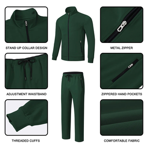 Ensemble de survêtement personnalisé de haute qualité pour hommes ensembles de survêtement Fitness Tech Fit vêtements de sport vierges survêtements imprimés grande taille décontractés - Product Image 3