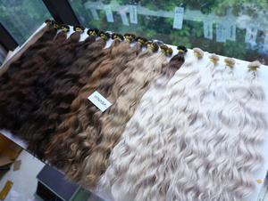 High Quality Vietnamese Human Hair Keratin Tip Hair Extensions Natural Wavy Color #1 #<b>PLA</b> Full Length Super Double Drawn - Product Image 2