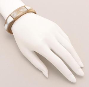 สร้อยข้อมือเครื่องประดับแฟชั่นและกำไลข้อมือกำไลข้อมือสีฮอร์นธรรมชาติพร้อมความรักดีไซน์ที่ดีที่สุด - Product Image 3