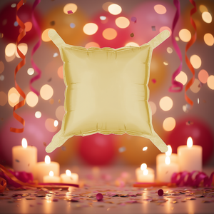 Palloncini Quadrati Dorati 'Party Love' 60Cm, Confezione da 12 Pezzi - Product Image 3