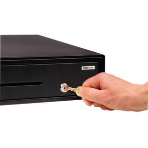Caja de Seguridad de Acero Negra SAFESCAN de 41 x 11.5 x 41.5 cm con 4 Compartimentos para Billetes y Monedas - Product Image 3