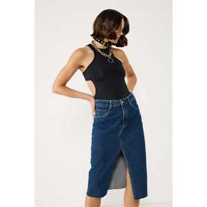 Blusa Casual para Mujer, Cuello Redondo, Sin Mangas, Corta, Regular, Delantera, Temporada Primavera-Otoño, Talla XL - Product Image 1