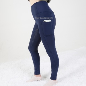 Vêtements d'équitation tendance Leggings de cheval de qualité supérieure Culotte d'équitation élégante Collants d'équitation personnalisés avec poches pour téléphone - Product Image 3