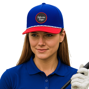 <b>Hats</b> With Custom Logo 5 Panel Gorras Baseball Caps Curved Brim Sports <b>Hats</b> for <b>Men</b> and Women Golf <b>Hat</b> Silicone Logo And Rope - Product Image 1