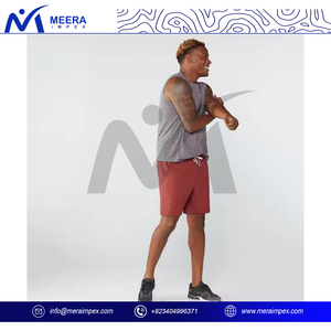 กางเกงขาสั้นผ้าฝ้ายออกกำลังกายสำหรับผู้ชายกางเกงขาสั้นออกกำลังกายน้ำหนักเบาแห้งเร็ว100% ปรับแต่งได้ - Product Image 5