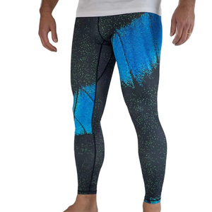 Collants de compression en coton/fibre de bambou pour hommes, leggings de course, fitness, gym, musculation, leggings de course personnalisés - Product Image 1