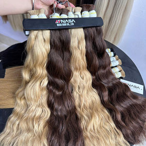 Nasa Hair Wholesale Extensiones de cabello a granel 100% Cabello virgen vietnamita 1 paquete 100 gramos Super Double Drawn 24 pulgadas Todos los colores - Product Image 1
