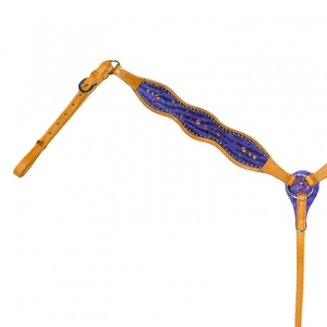 Conjunto de pantalones occidentales de cuero DD de alta calidad, riendas de cuello de pecho con incrustaciones de cebra, diamantes de imitación de cristal, carreras - Product Image 3