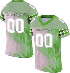 Maillot de football américain classique avec logo brodé, streetwear personnalisé, tendance - Product Image 5