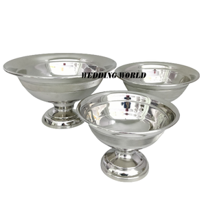 Ensemble de trois bol à chocolat argent fini à la main Designer doux bol forme ronde luxe nouveau bol à chocolat - Product Image 1