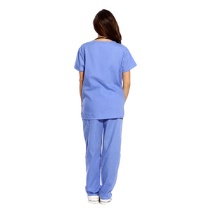 Uniformes Médicos Personalizados de Alta Calidad para Doctoras y Enfermeras, Traje de Trabajo para Mujer, Ropa Médica de Spandex/Poliéster, Venta al Por Mayor - Product Image 6