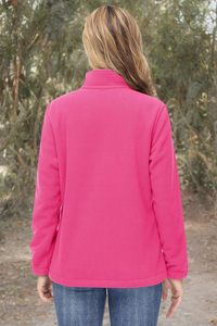 Veste polaire respirante grande taille pour femme avec fermeture éclair en tissu polaire doux léger et poches pour la randonnée hivernale - Product Image 6