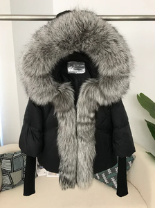 Personnaliser la vente en gros de la veste à col en fourrure pour femmes Fabricant de veste matelassée à capuche Fabricant de veste d'hiver coupe-vent lourde - Product Image 2