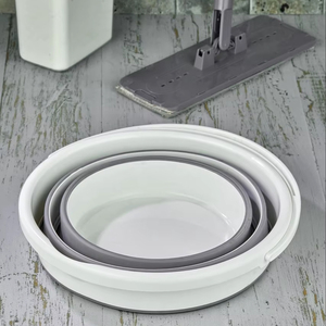 Seau en tissu pliable de 12,8 L, utilisation en cuisine, conteneur d'eau pliable, camping, lavage de voiture, injection Afossa Direct - Product Image 3