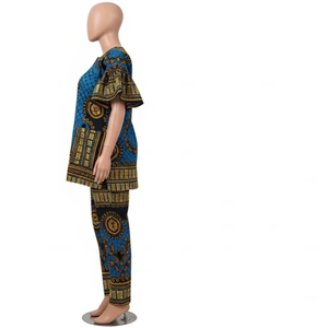 Vêtements ethniques africains grande taille pour adultes, tissu en coton, motif vibrant, vêtements décontractés, vente en gros, approvisionnement du marché - Product Image 3