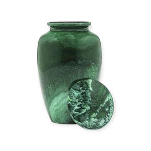 <b>Red</b> Marble Finish Keepsake Urn with Deep Warm <b>Tones</b> Expressing Love Strength and Everlasting Bond - Product Image 6