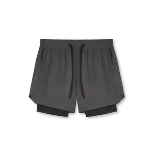 Shorts de sport écologiques pour hommes en nylon/coton, séchage rapide, respirants, décontractés, pour la course à pied, la remise en forme, l'entraînement, le jogging, été - Product Image 1